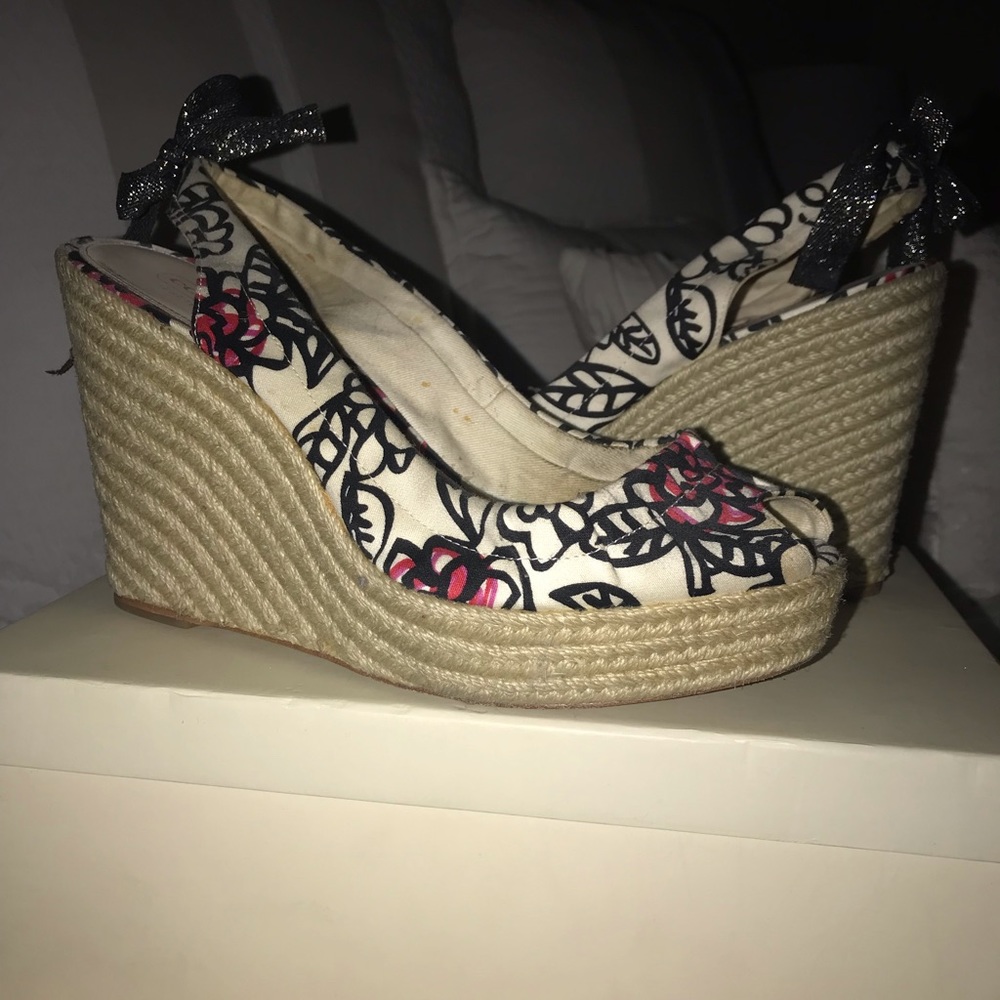 COPY - Coach Poppy Flower wedges 9.5
